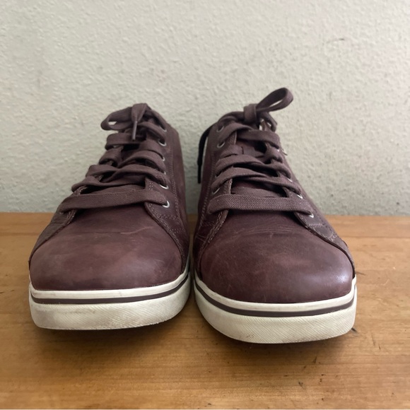 UGG Australia Mens Vanowen Sneaker Shoes Brown Leahter Lace Up Low Top Size: 12 - Picture 5 of 12